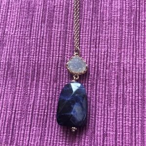 Pendant Druzy and Stone Necklace Host Pick